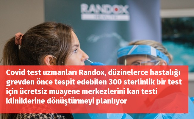 Covid test uzmanları Randox, düzinelerce hastalığı grevden önce tespit edebilen 300 sterlinlik bir test için ücretsiz muayene merkezlerini kan testi kliniklerine dönüştürmeyi planlıyor